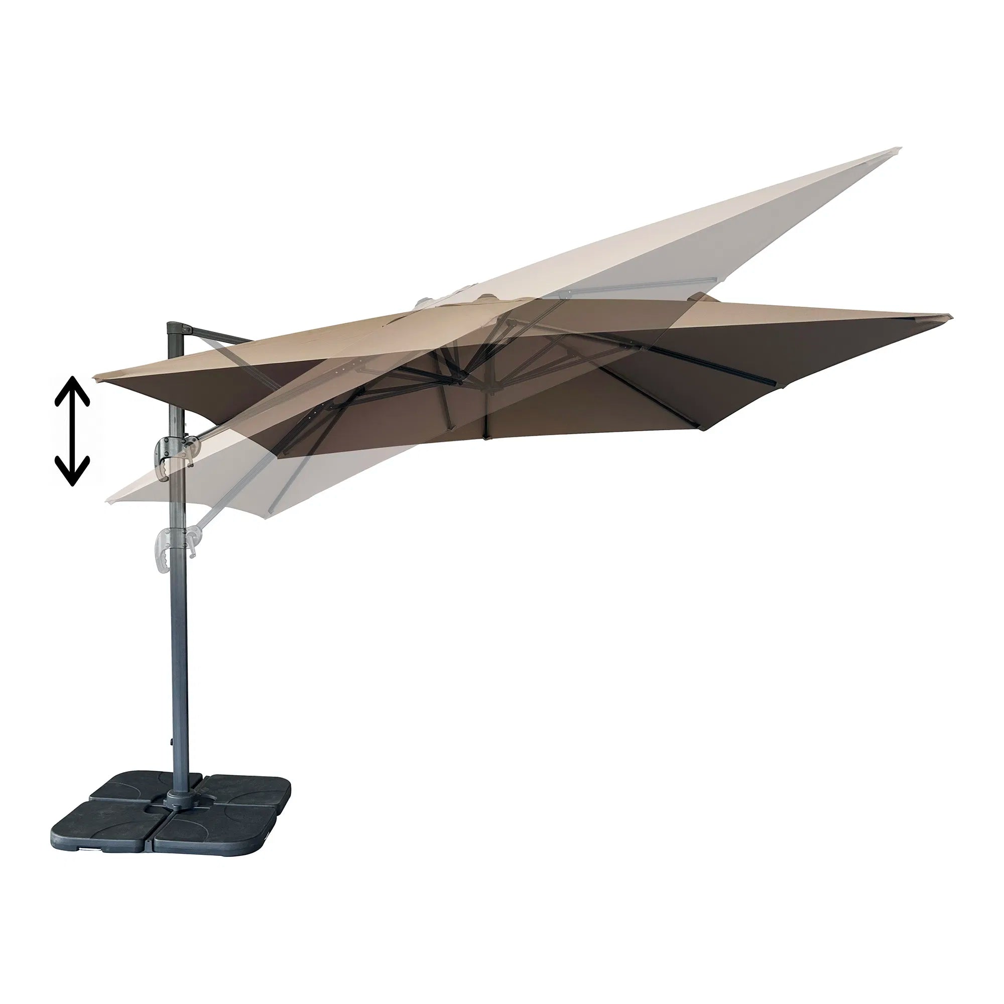 Sonnenschirm Arezzo Pro – Ombre à 360° dans un design élégant