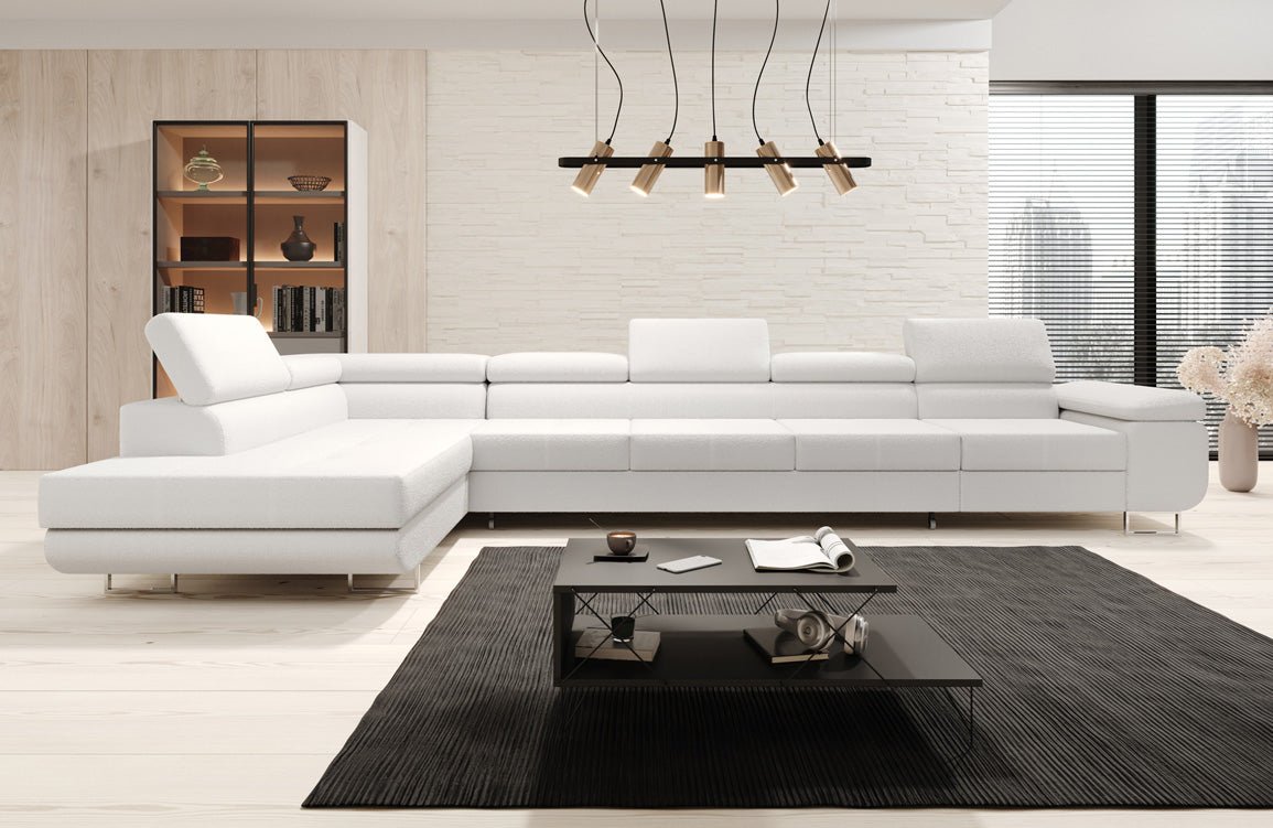 Designer Sofa Maxi met slaap- en klapfunctie in bouclé