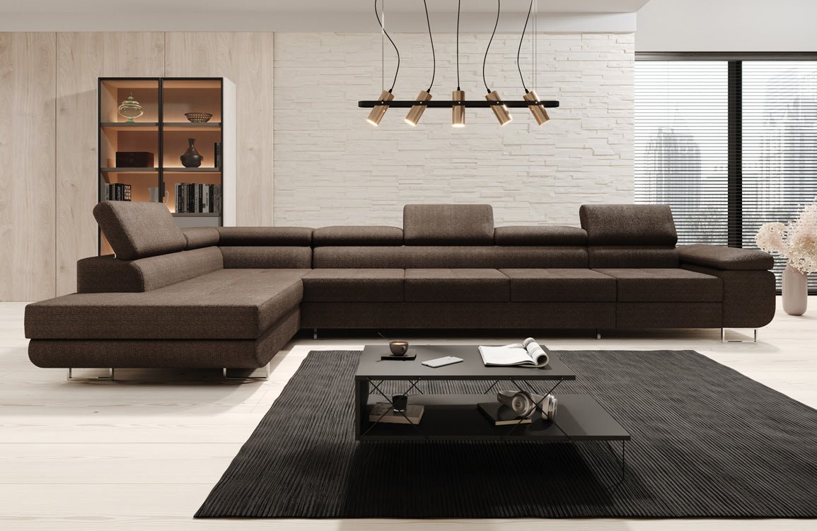 Designer Sofa Maxi met slaap- en klapfunctie in bouclé