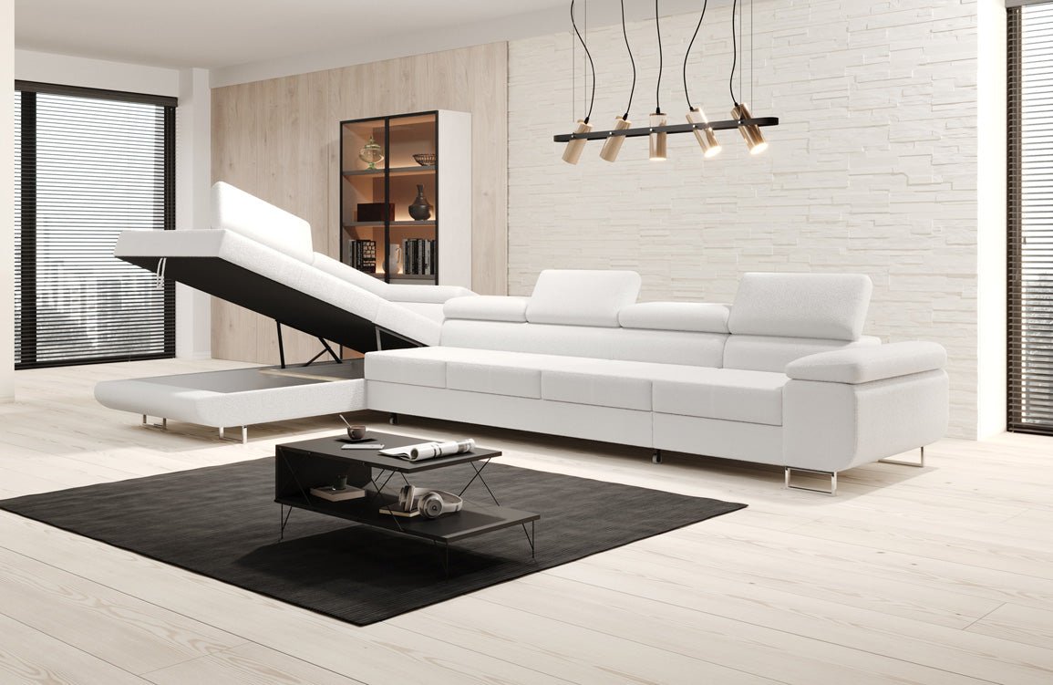 Designer Sofa Maxi met slaap- en klapfunctie in bouclé