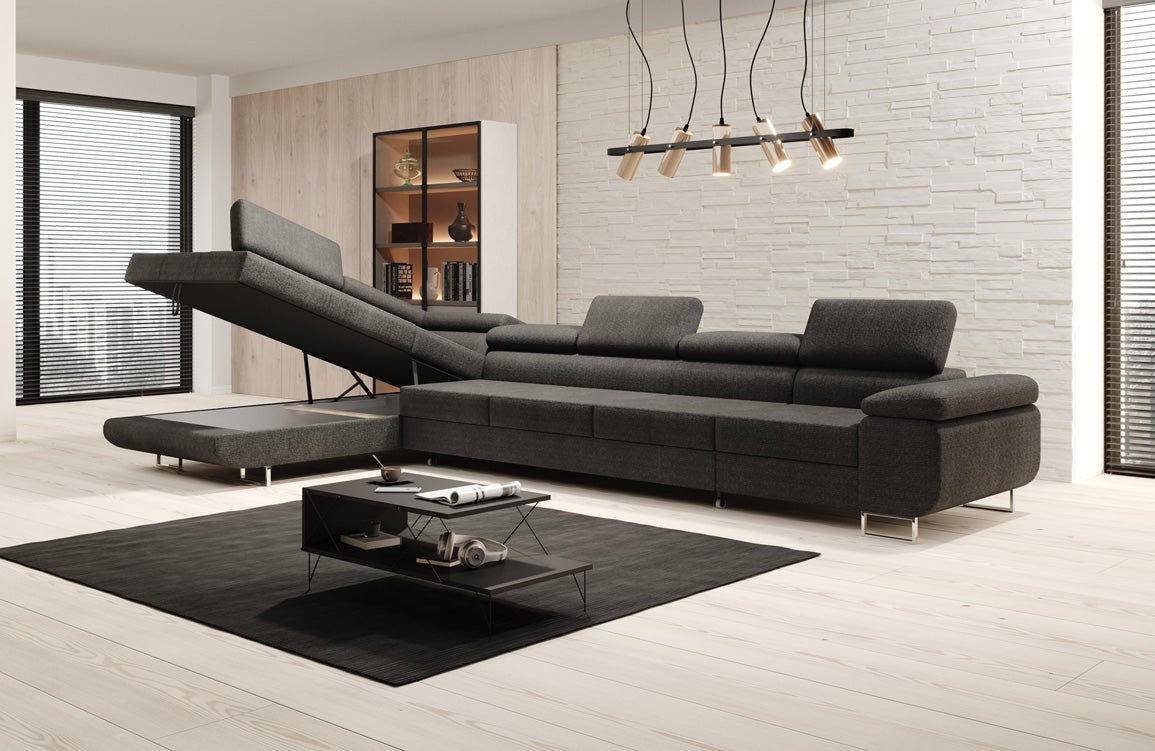 Designer Sofa Maxi met slaap- en klapfunctie in bouclé