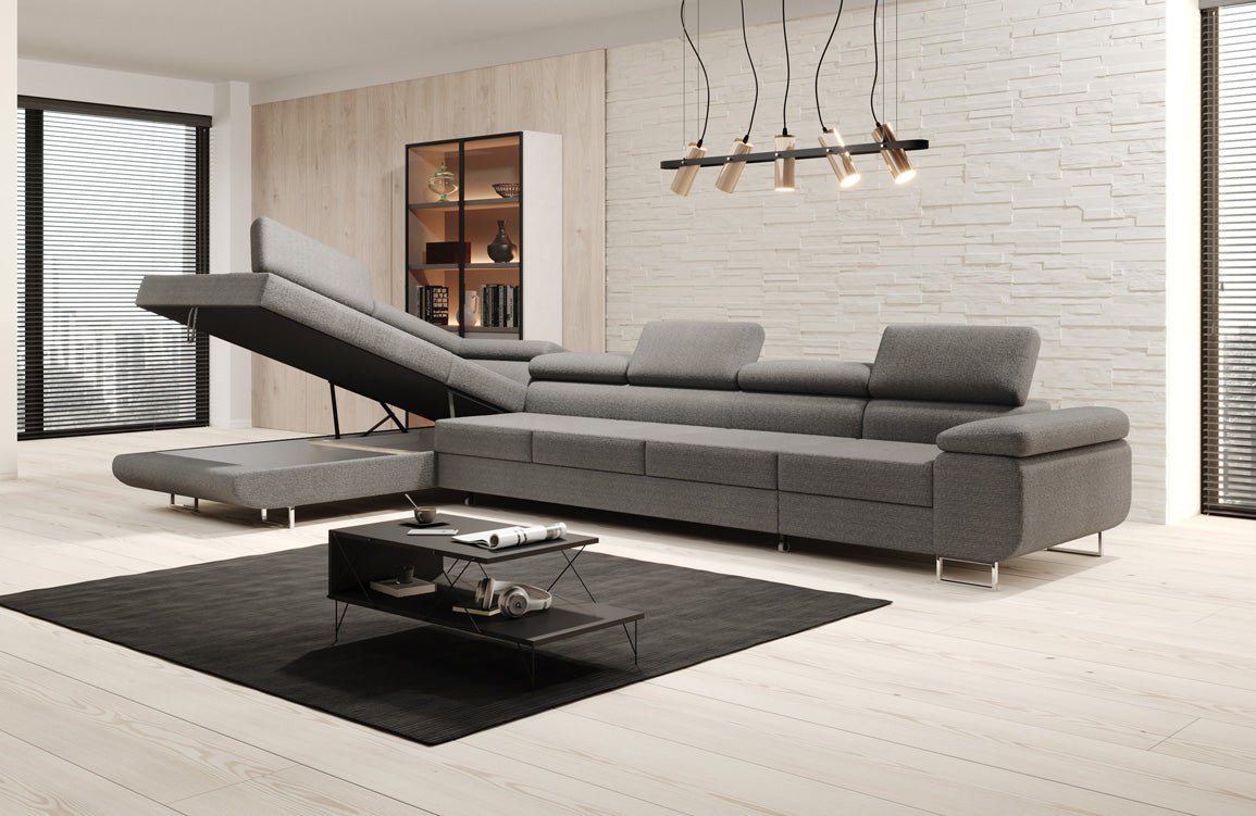 Designer Sofa Maxi met slaap- en klapfunctie in bouclé