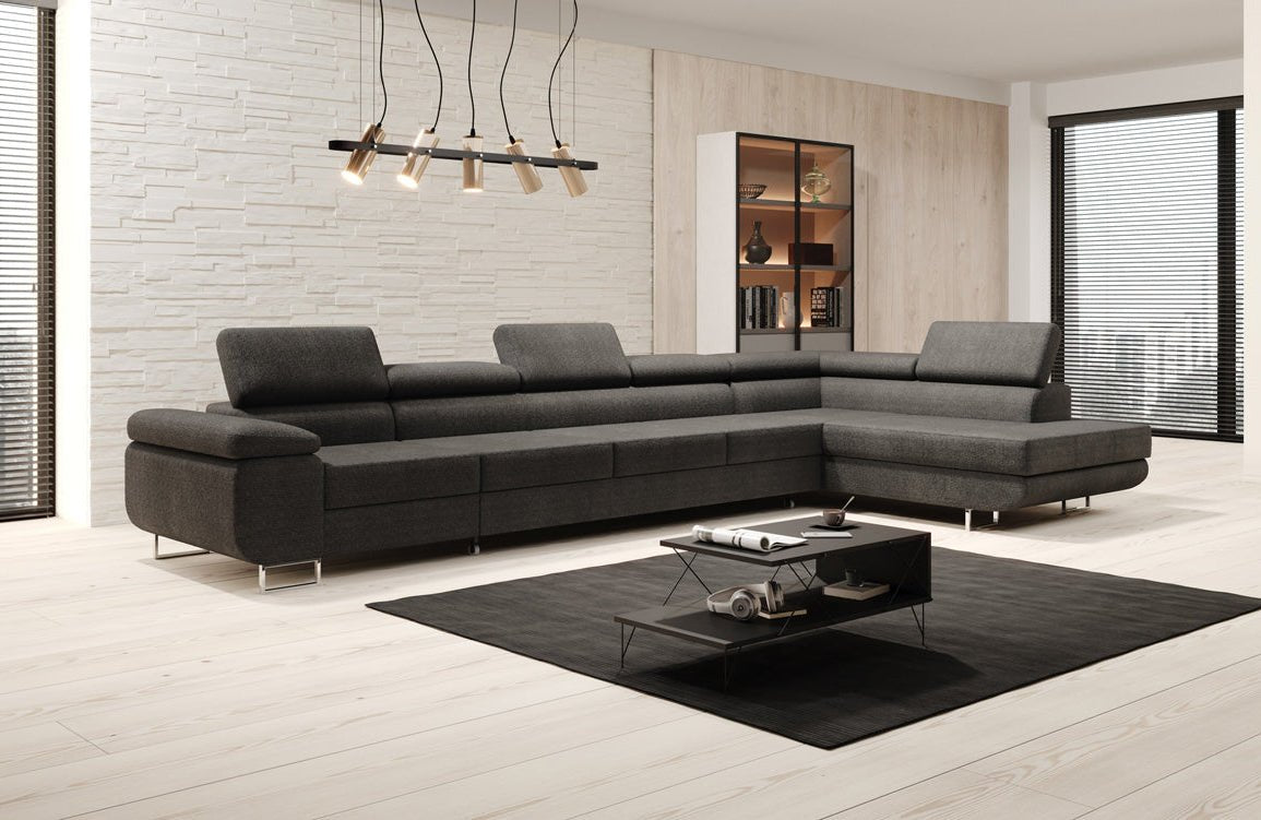 Designer Sofa Maxi met slaap- en klapfunctie in bouclé
