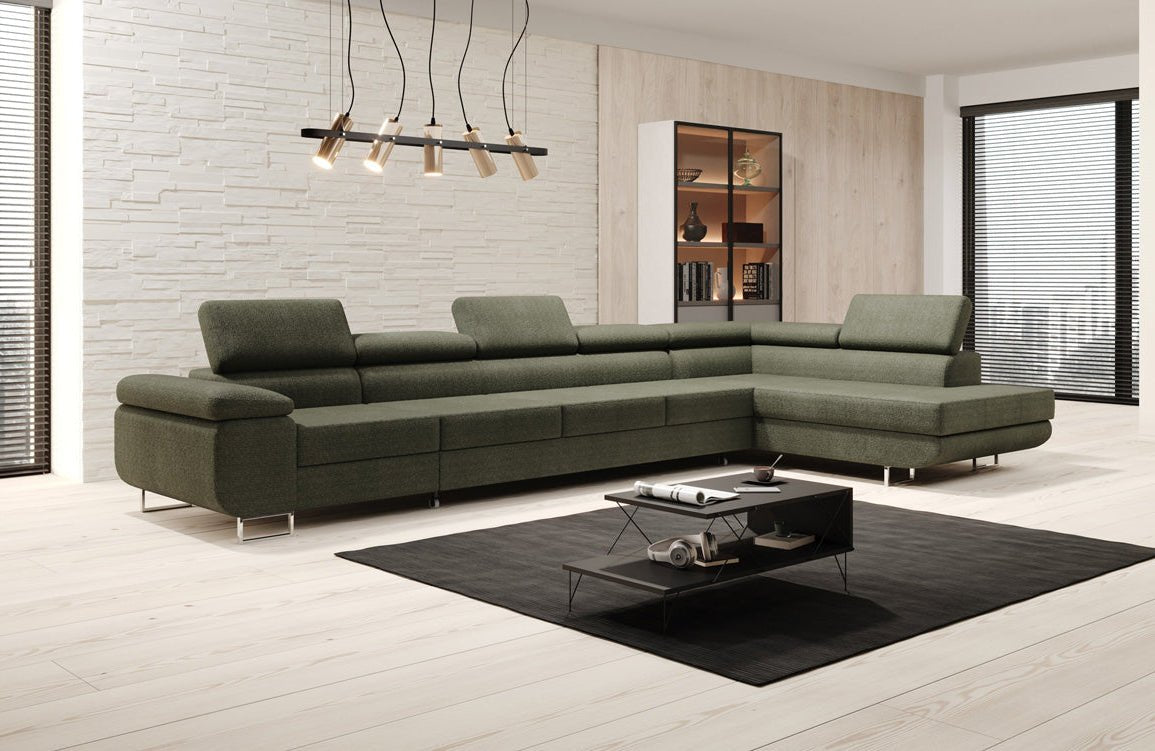 Designer Sofa Maxi met slaap- en klapfunctie in bouclé