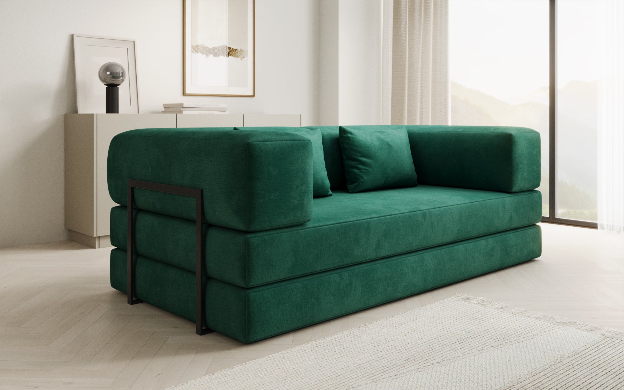 Extra hoes voor Sofa Lazy in fluweel
