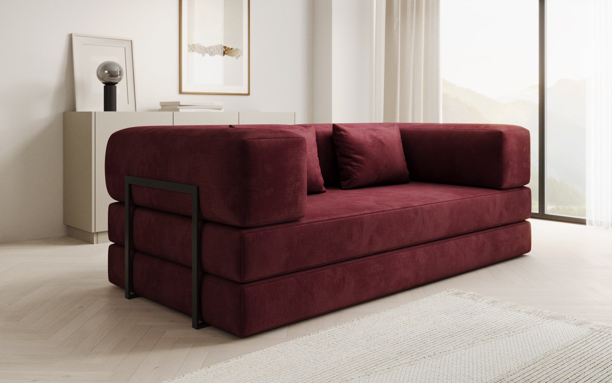 Extra hoes voor Sofa Lazy in fluweel
