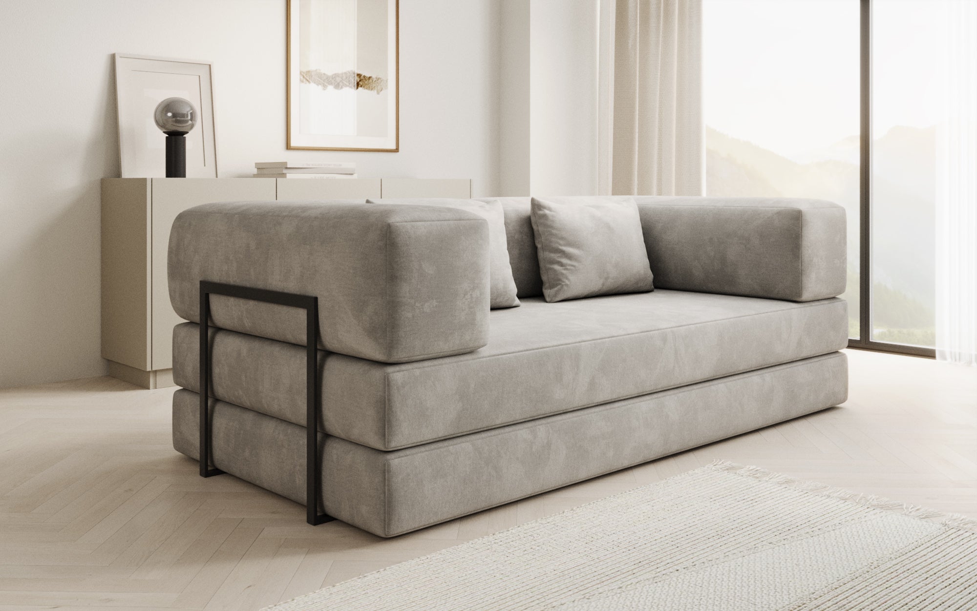 Extra hoes voor Sofa Lazy in fluweel