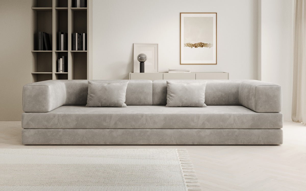 Canapé design Lazy 3 places XXL en velours