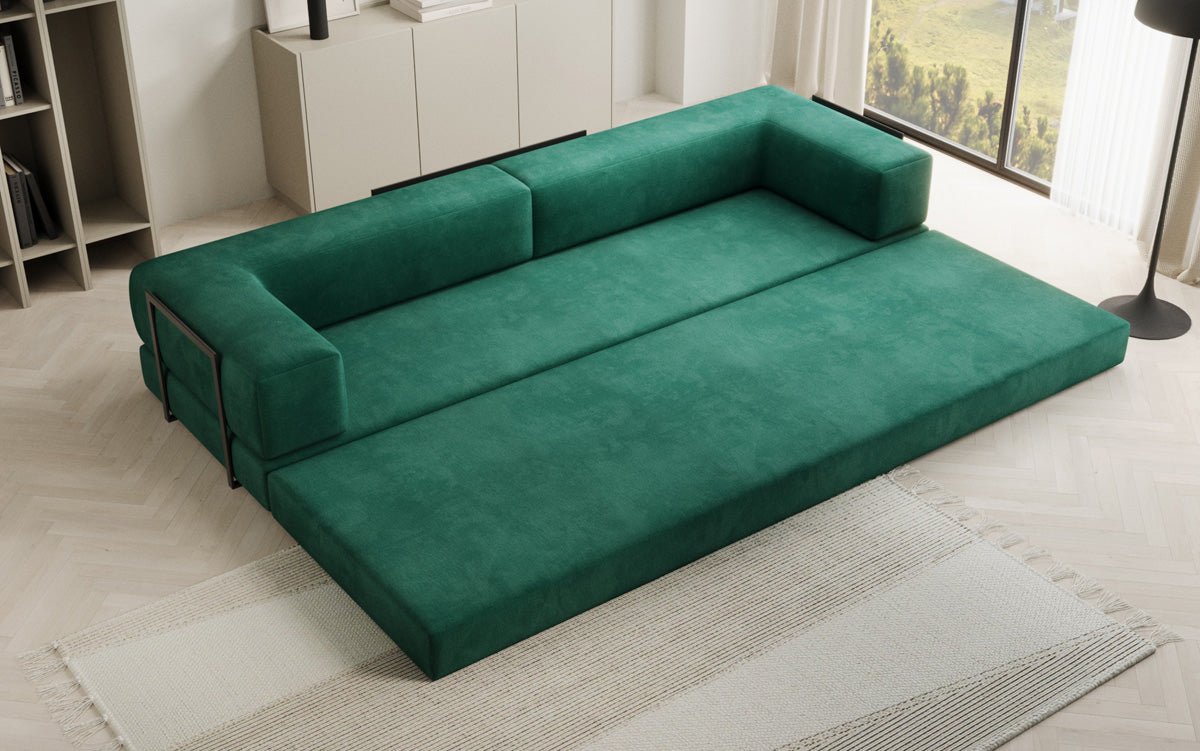 Canapé design Lazy 3 places XXL en velours