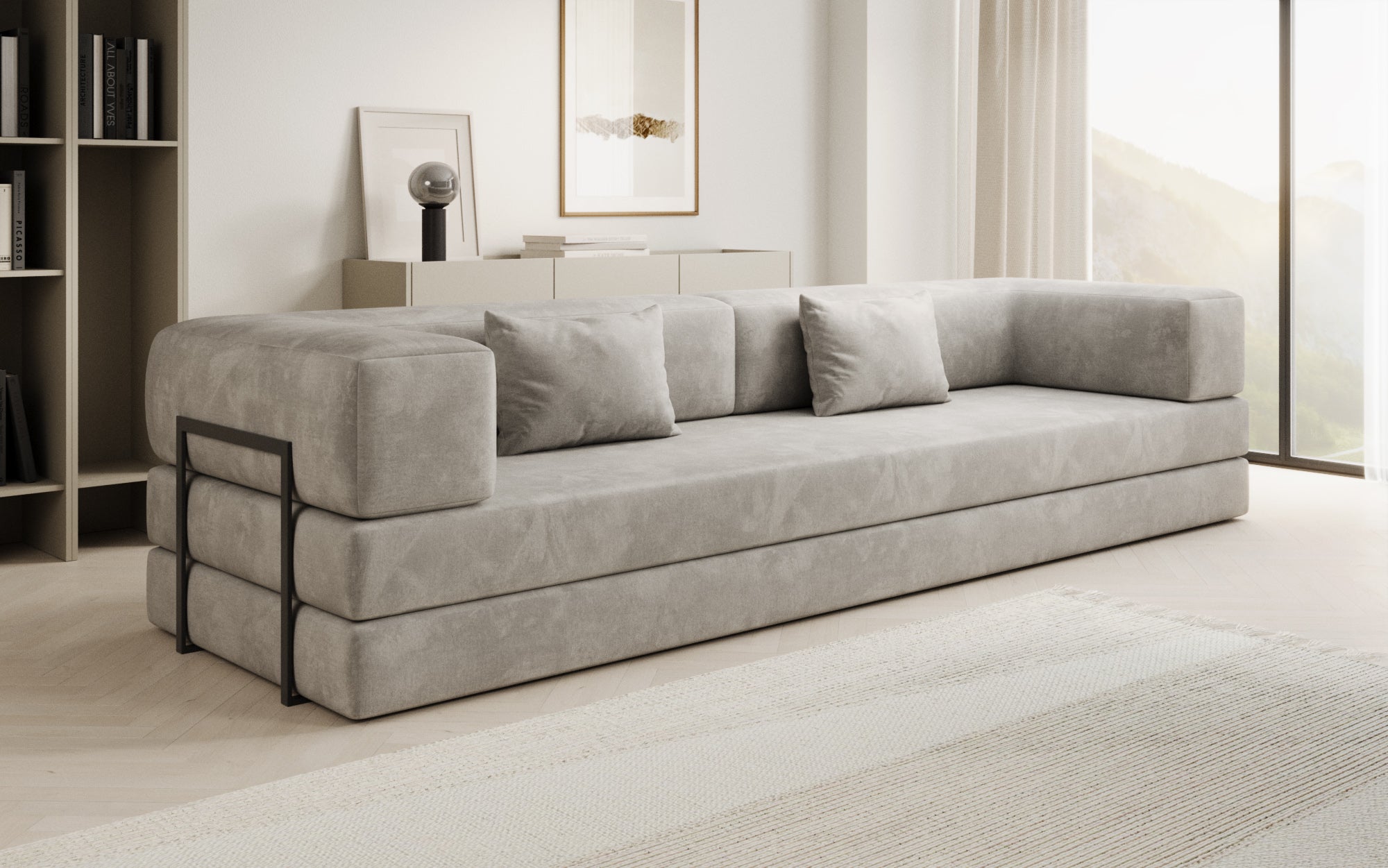 Extra hoes voor Sofa Lazy in fluweel