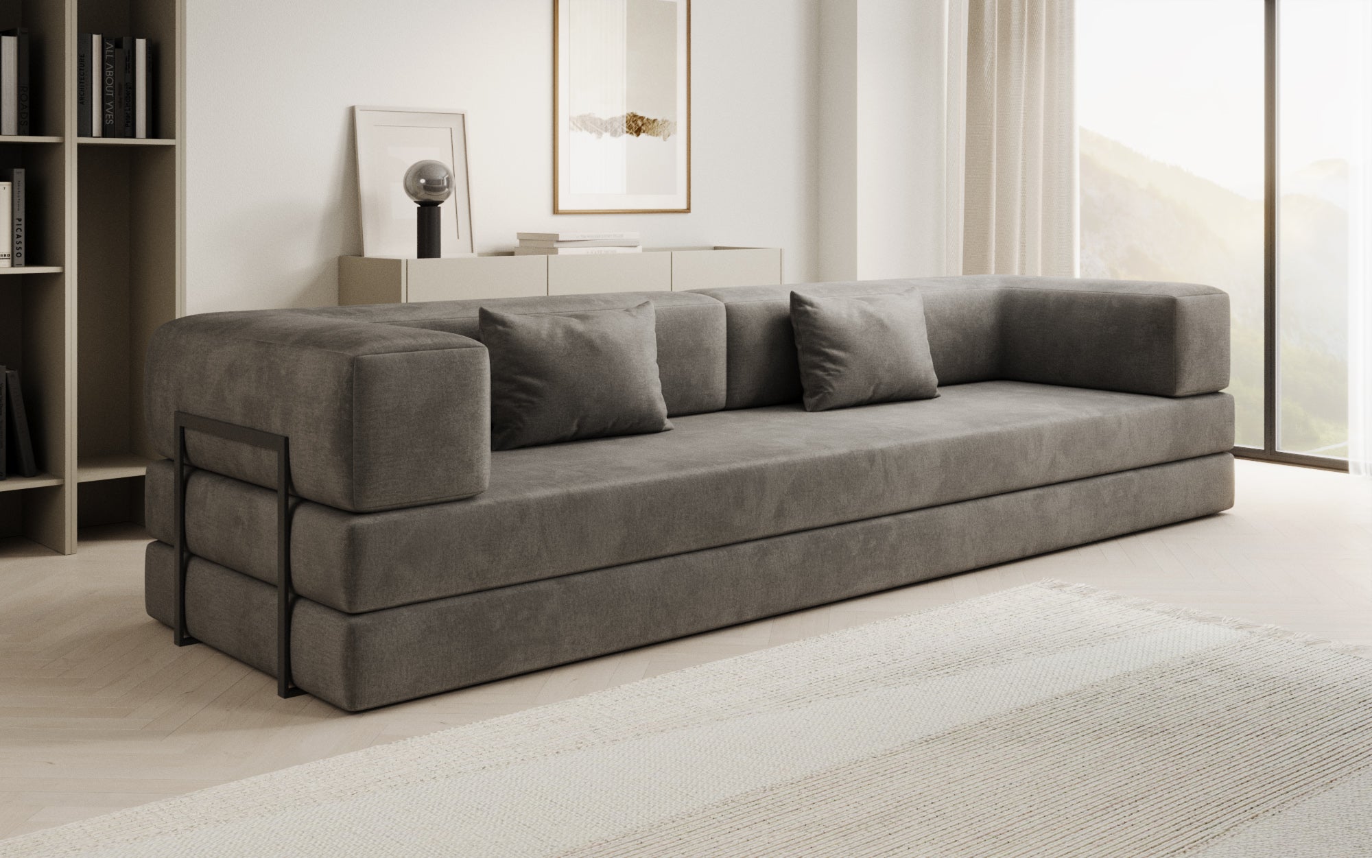 Extra hoes voor Sofa Lazy in fluweel