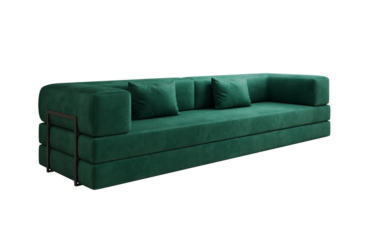 Canapé design Lazy 3 places XXL en velours