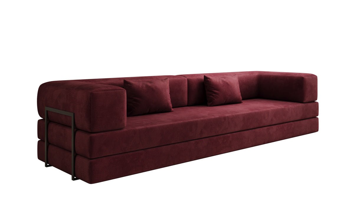 Canapé design Lazy 3 places XXL en velours