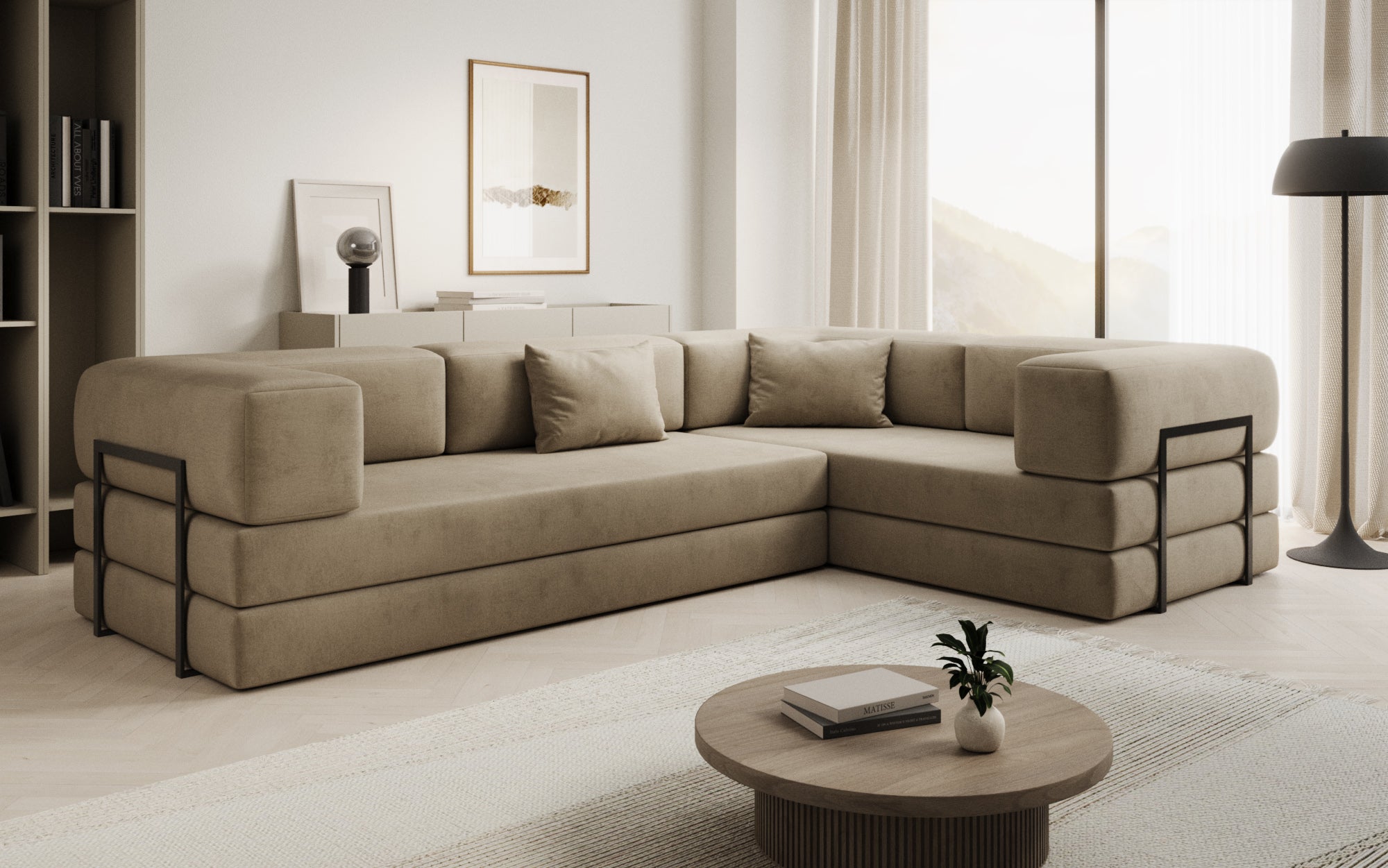 Extra hoes voor Sofa Lazy in fluweel