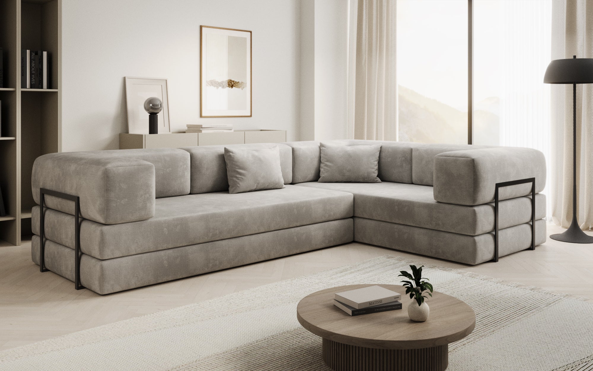 Extra hoes voor Sofa Lazy in fluweel