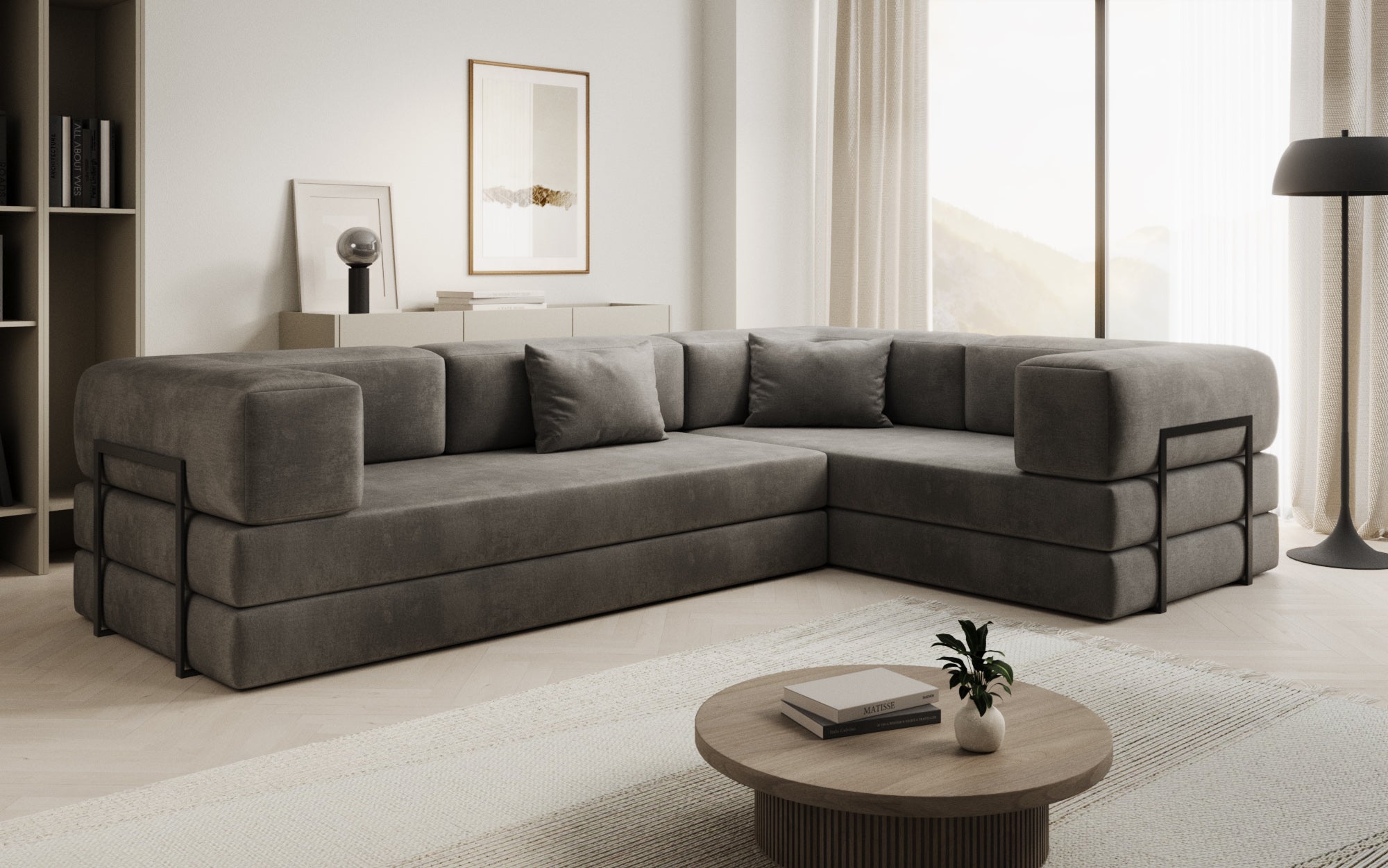 Extra hoes voor Sofa Lazy in fluweel