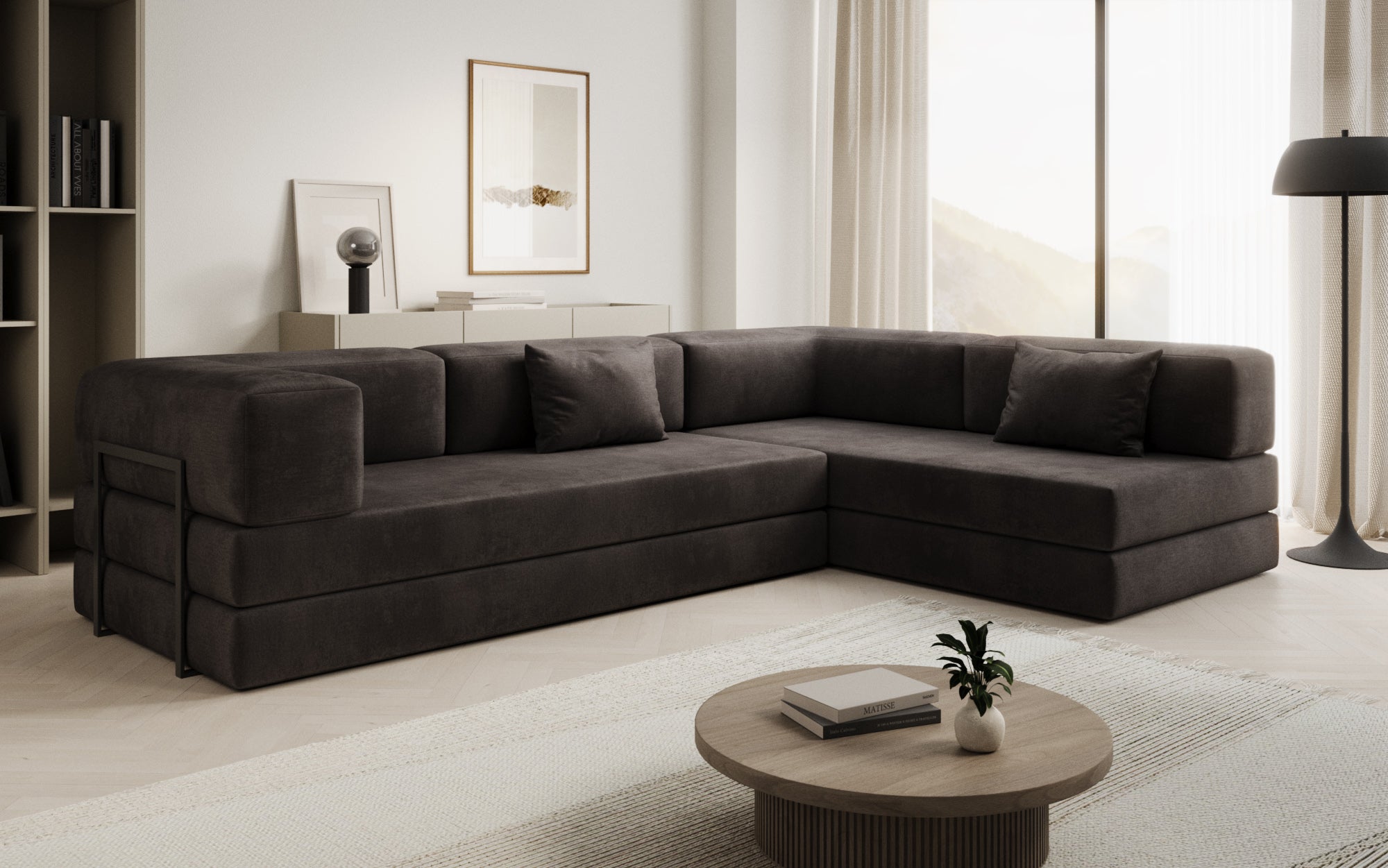 Extra hoes voor Sofa Lazy in fluweel