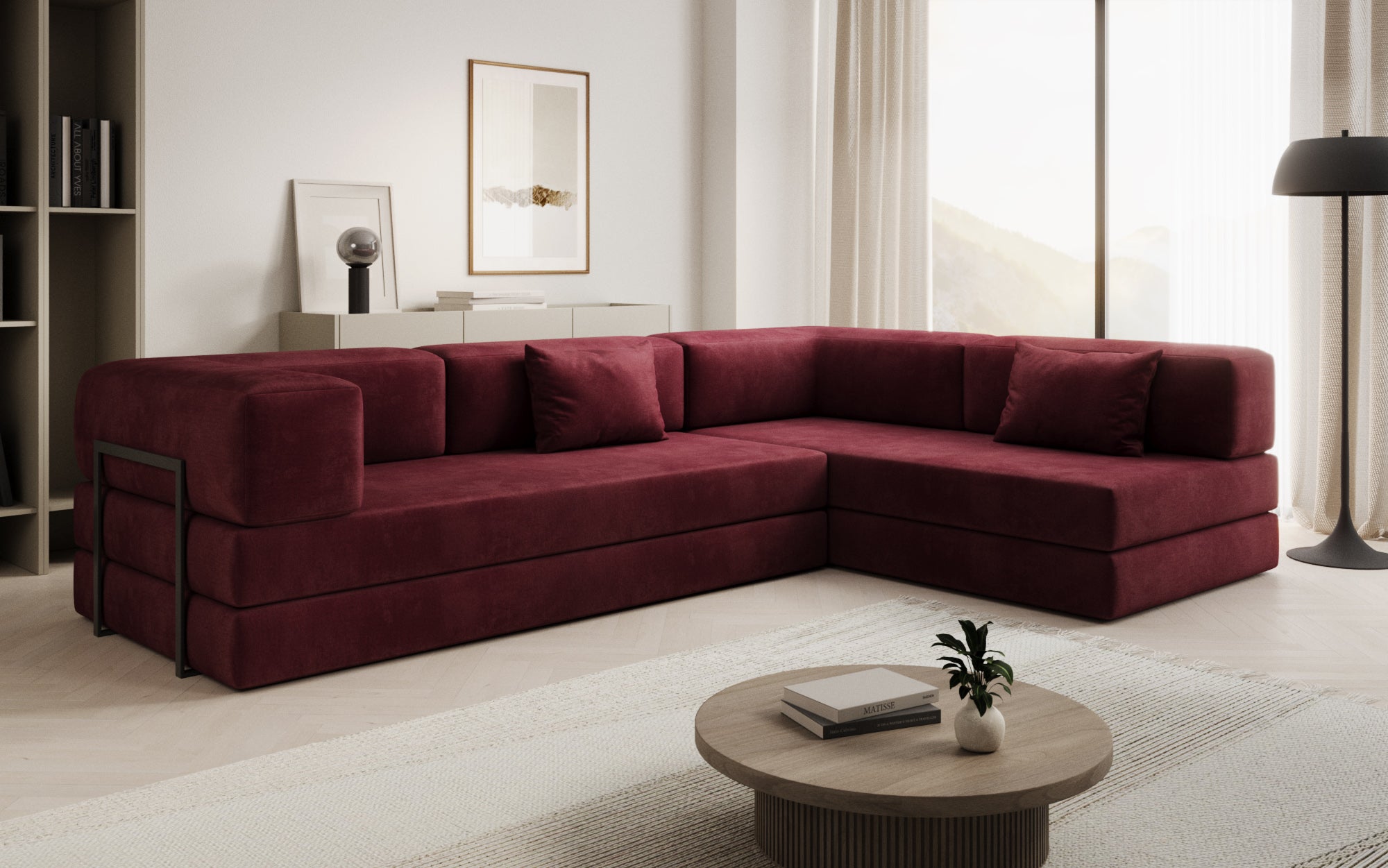 Extra hoes voor Sofa Lazy in fluweel