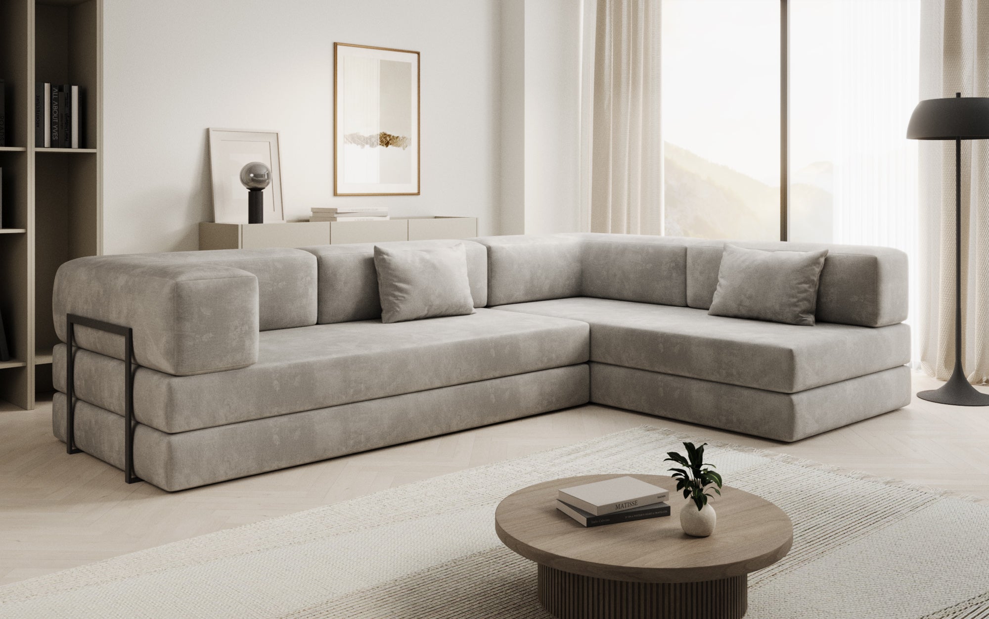 Extra hoes voor Sofa Lazy in fluweel