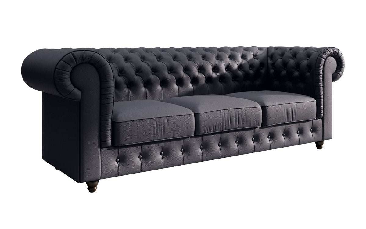 Chesterfield Sofa Hermine (Kunstleder) - Luxusbetten24