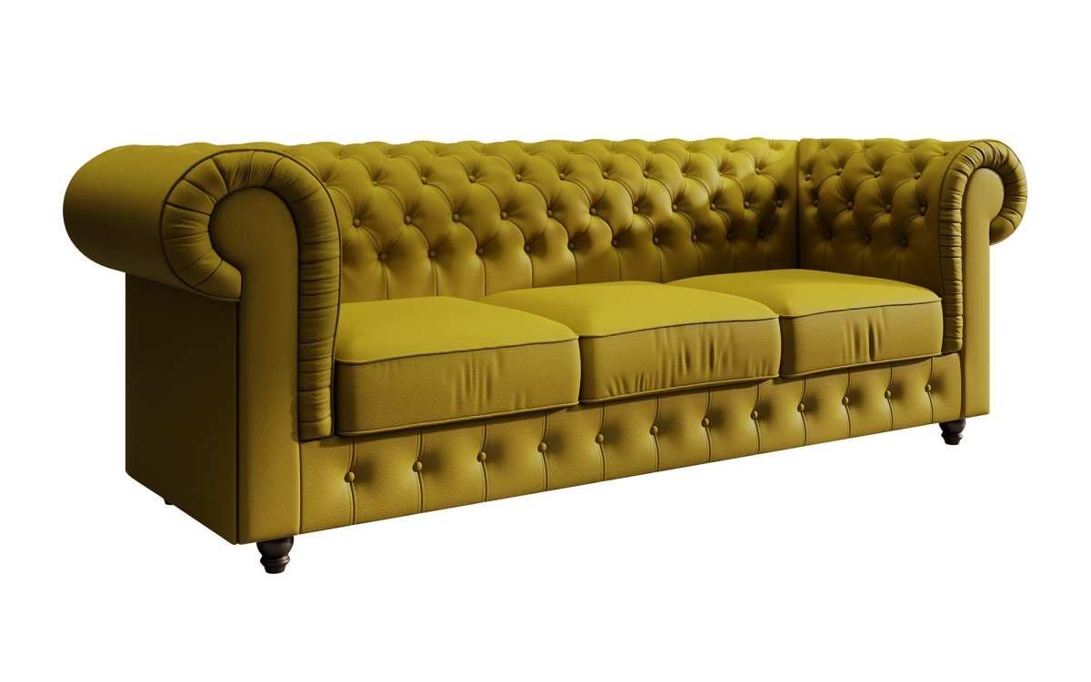 Chesterfield Sofa Hermine (Kunstleder) - Luxusbetten24
