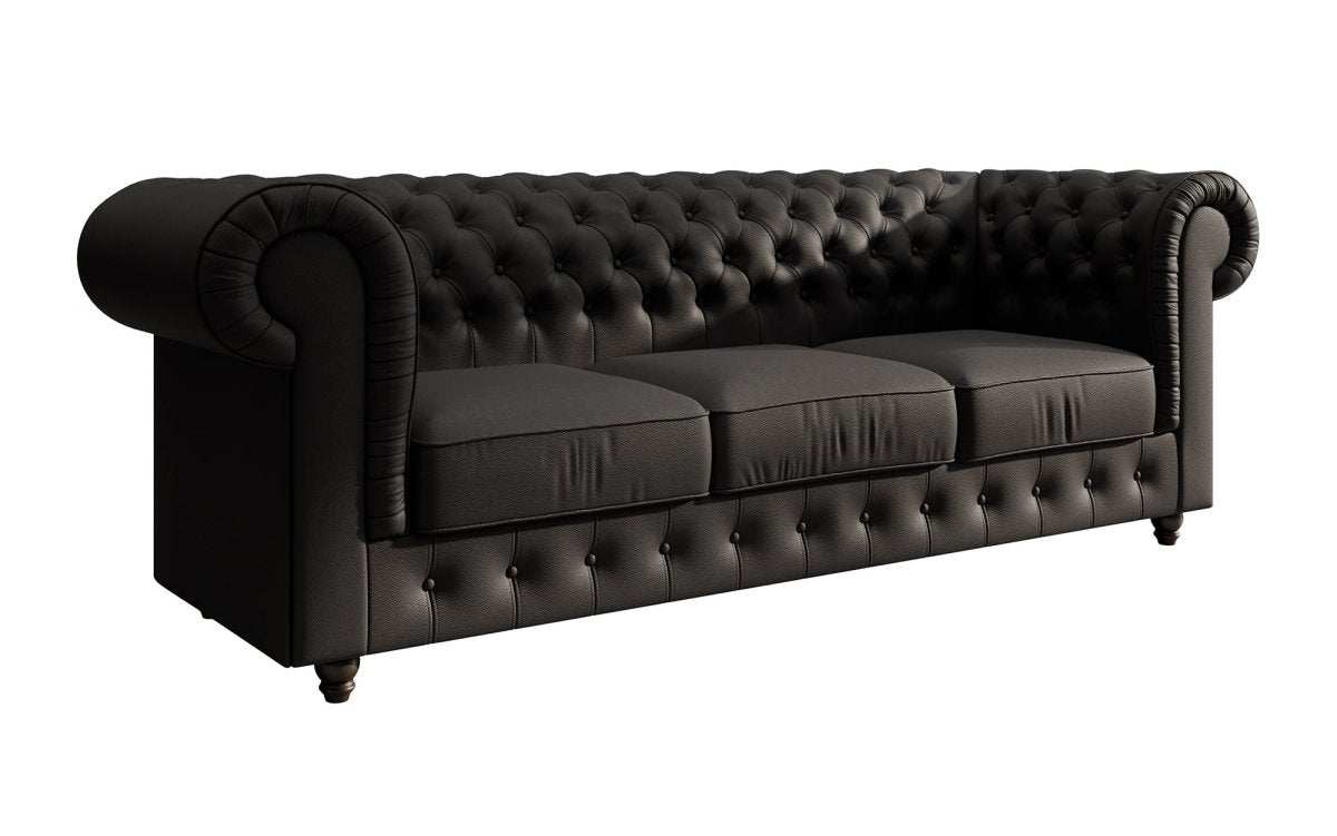 Chesterfield Sofa Hermine (Kunstleder) - Luxusbetten24