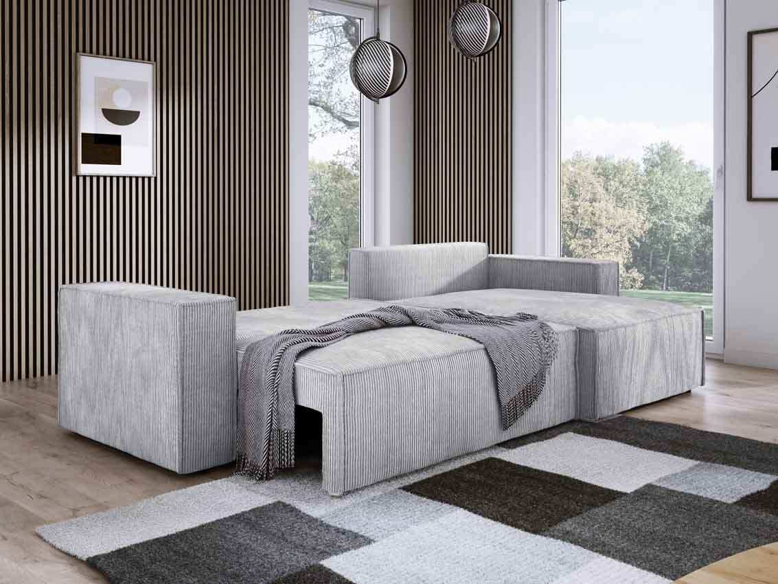 Designer Sofa Velanova mit Schlaffunktion und Stauraum