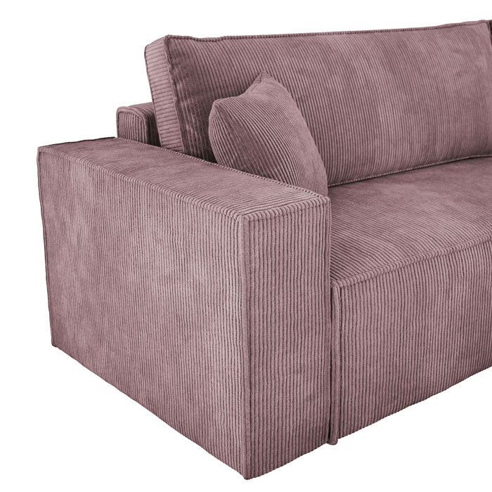 Designer Sofa Velanova mit Schlaffunktion und Stauraum aus Cord