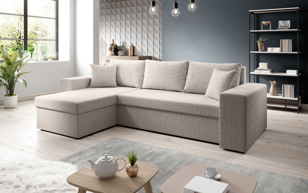 Designer Sofa Denver Bouclé met slaap- en klapfunctie