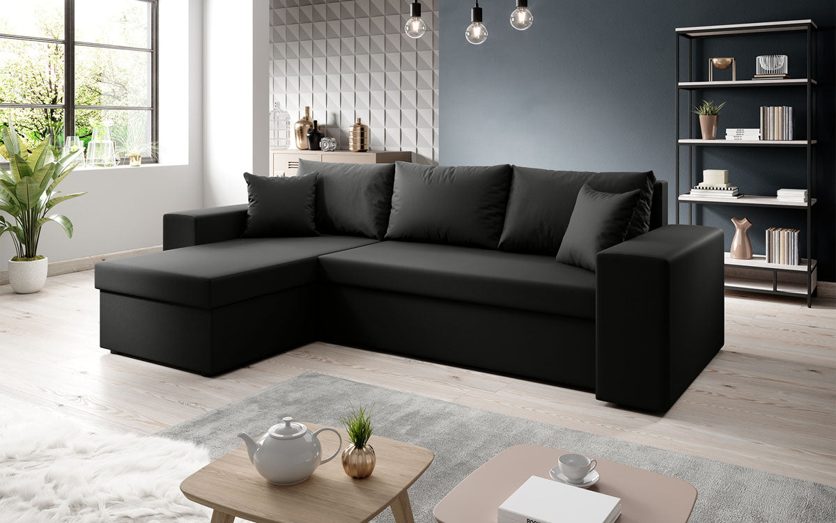 Designer Sofa Denver Kunstleder met slaap- en klapfunctie