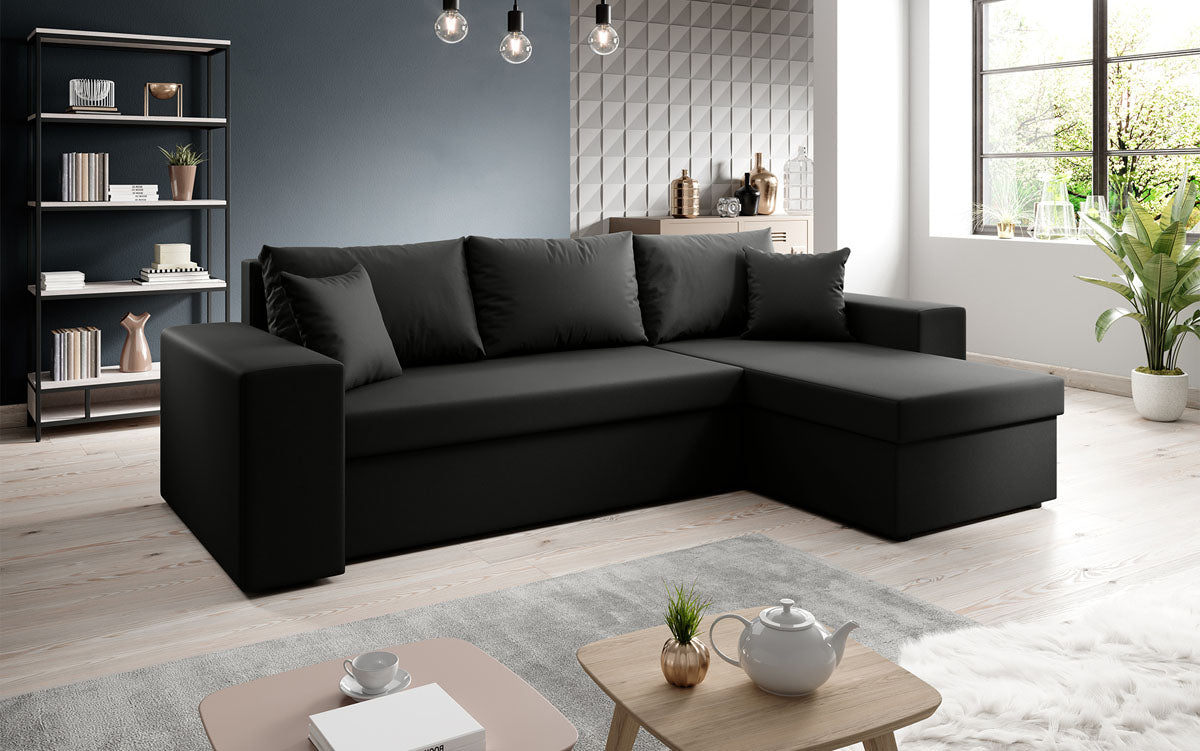 Designer Sofa Denver Kunstleder met slaap- en klapfunctie