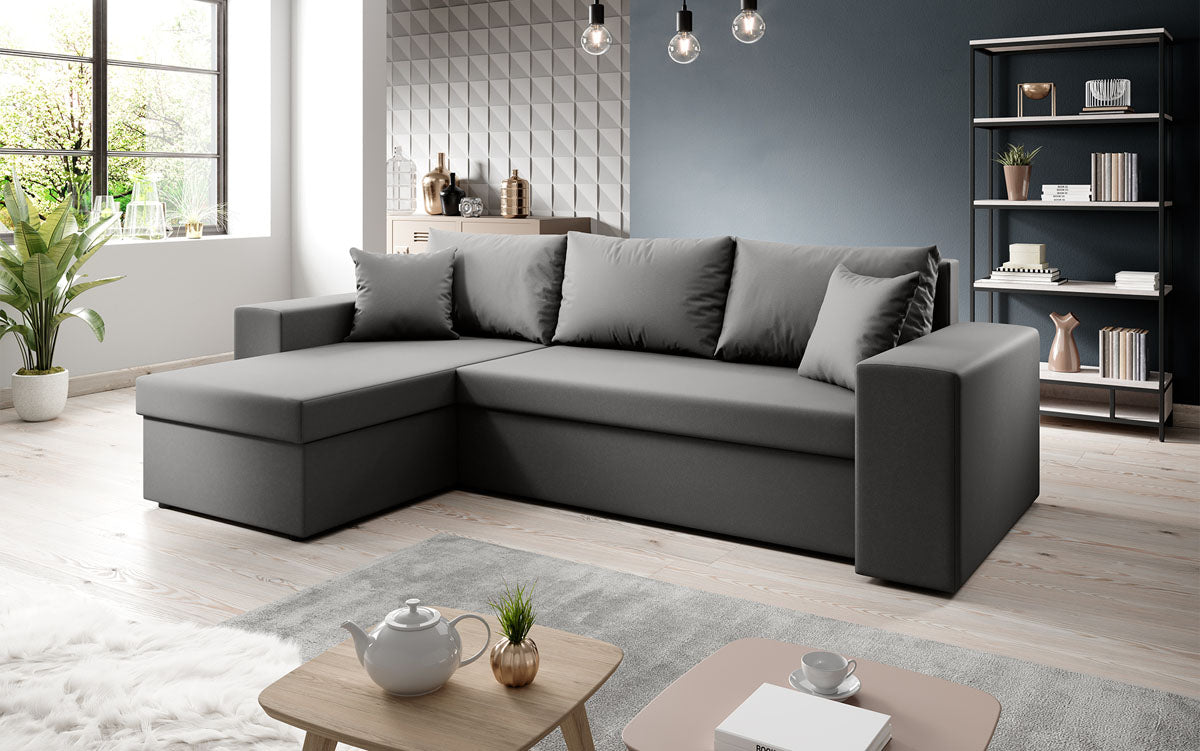 Designer Sofa Denver Kunstleder met slaap- en klapfunctie