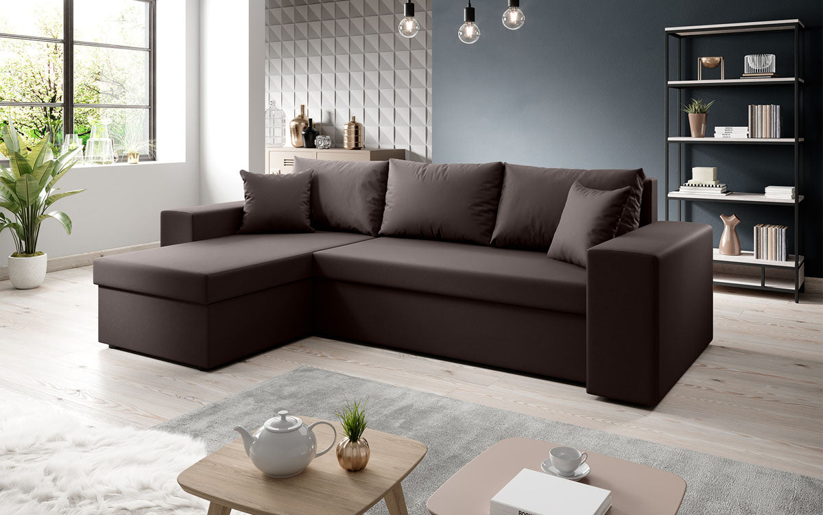 Designer Sofa Denver Kunstleder met slaap- en klapfunctie