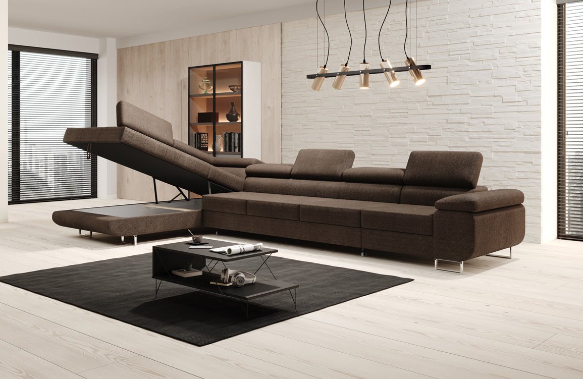 Designer Sofa Maxi met slaap- en klapfunctie in bouclé