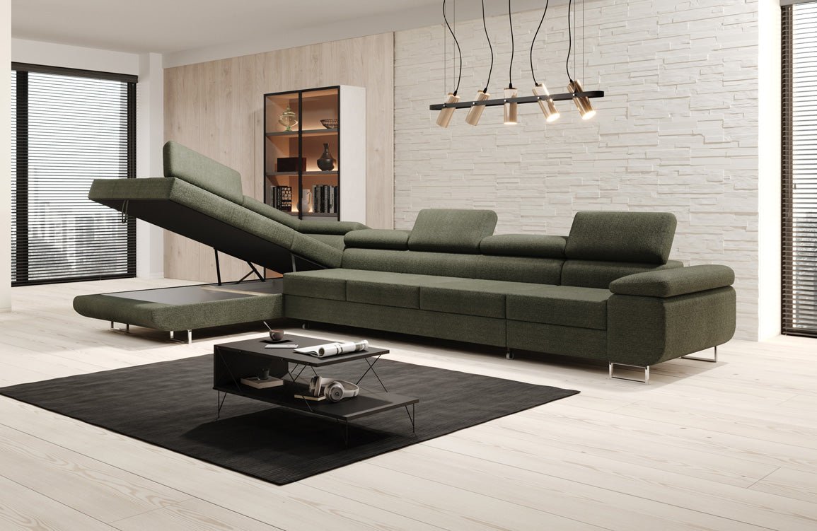 Designer Sofa Maxi met slaap- en klapfunctie in bouclé
