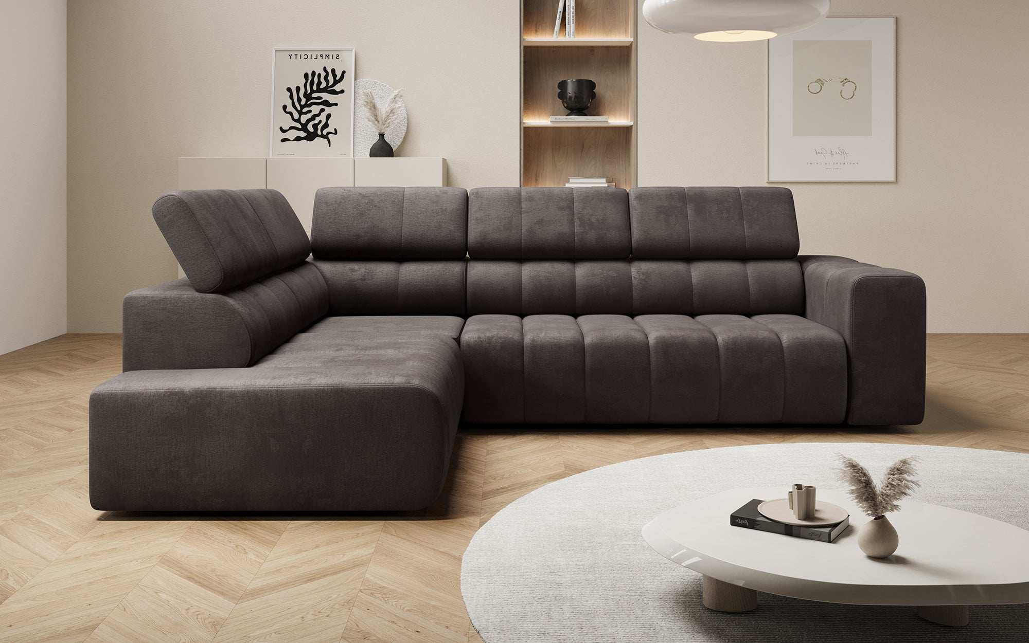 Designer Sofa Aurora L mit Schlaffunktion