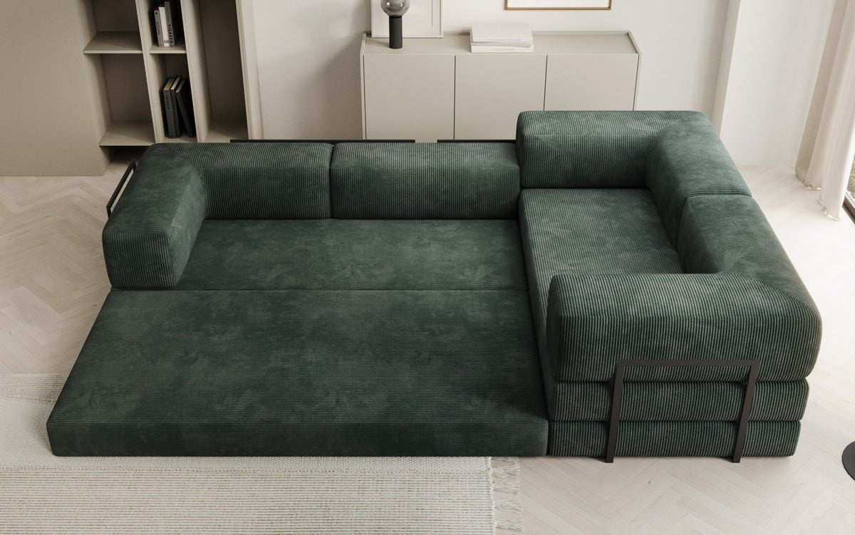 Canapé Designer Lazy L fermé en Cord
