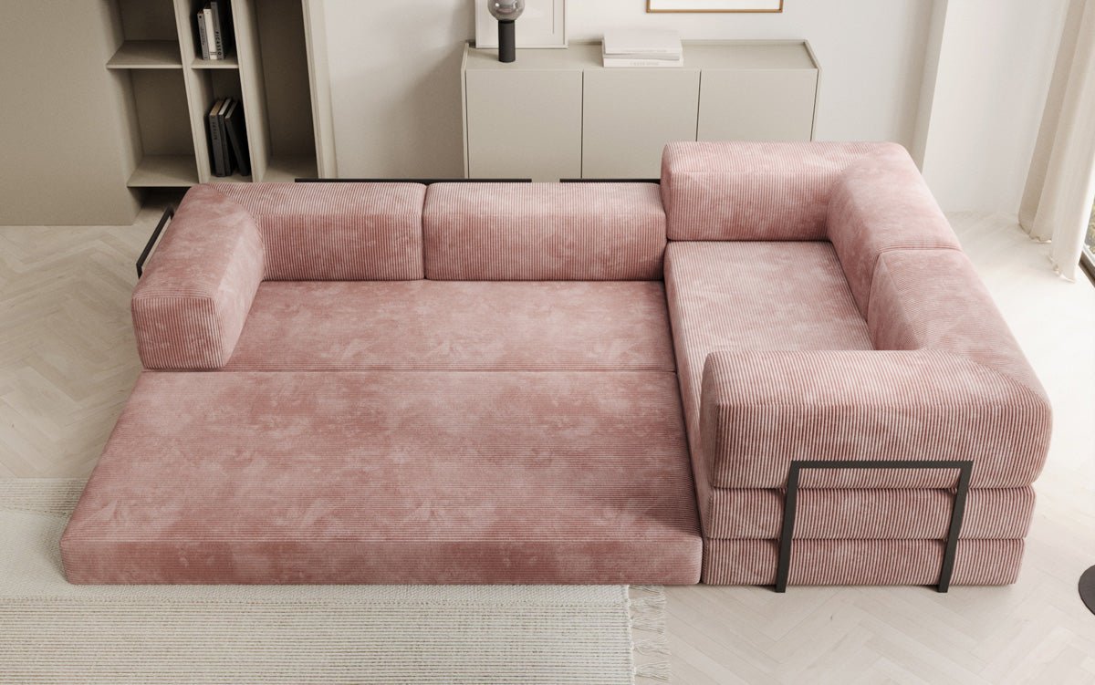 Canapé Designer Lazy L fermé en Cord