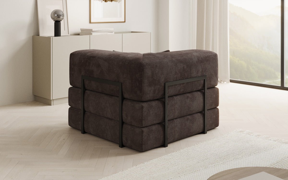 Designer Sofa-Sessel Lazy in Corduroy
