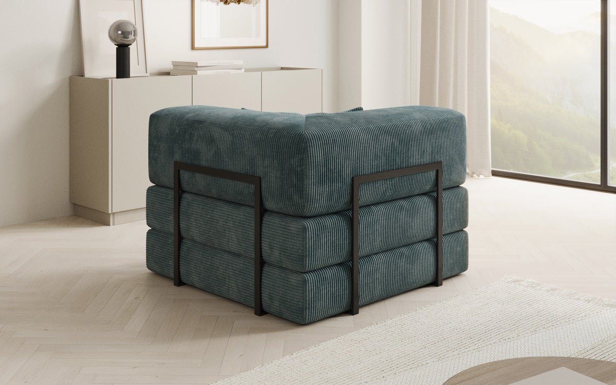 Designer Sofa-Sessel Lazy in Corduroy