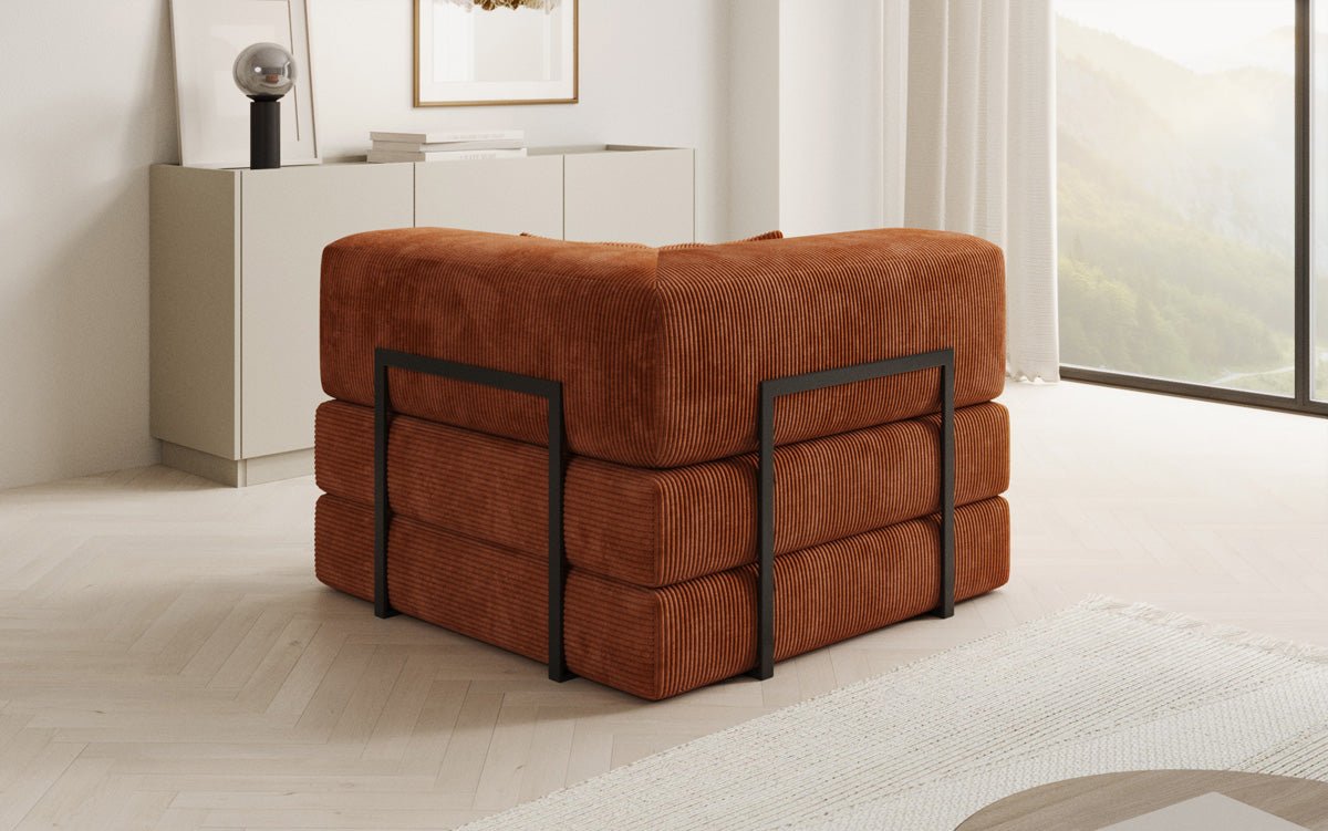 Designer Sofa-Sessel Lazy in Corduroy
