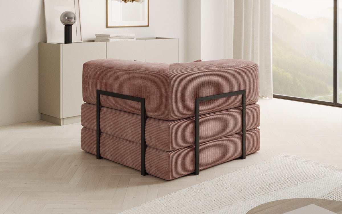 Designer Sofa-Sessel Lazy in Corduroy