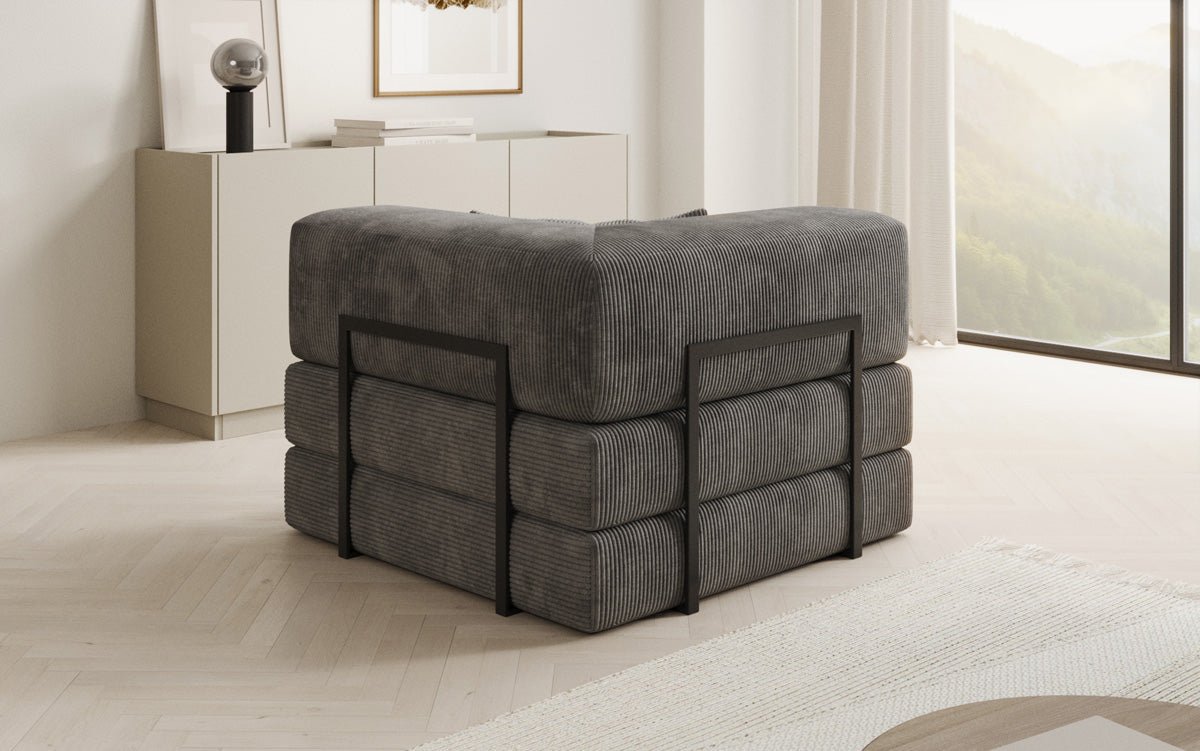 Designer Sofa-Sessel Lazy in Corduroy