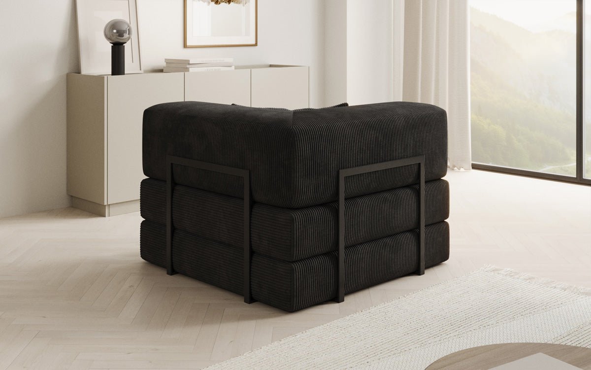Designer Sofa-Sessel Lazy in Corduroy