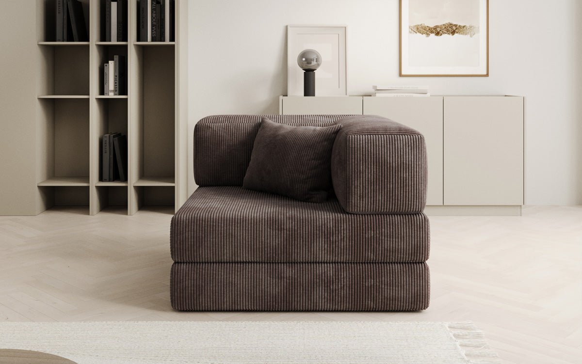 Designer Sofa-Sessel Lazy in Corduroy