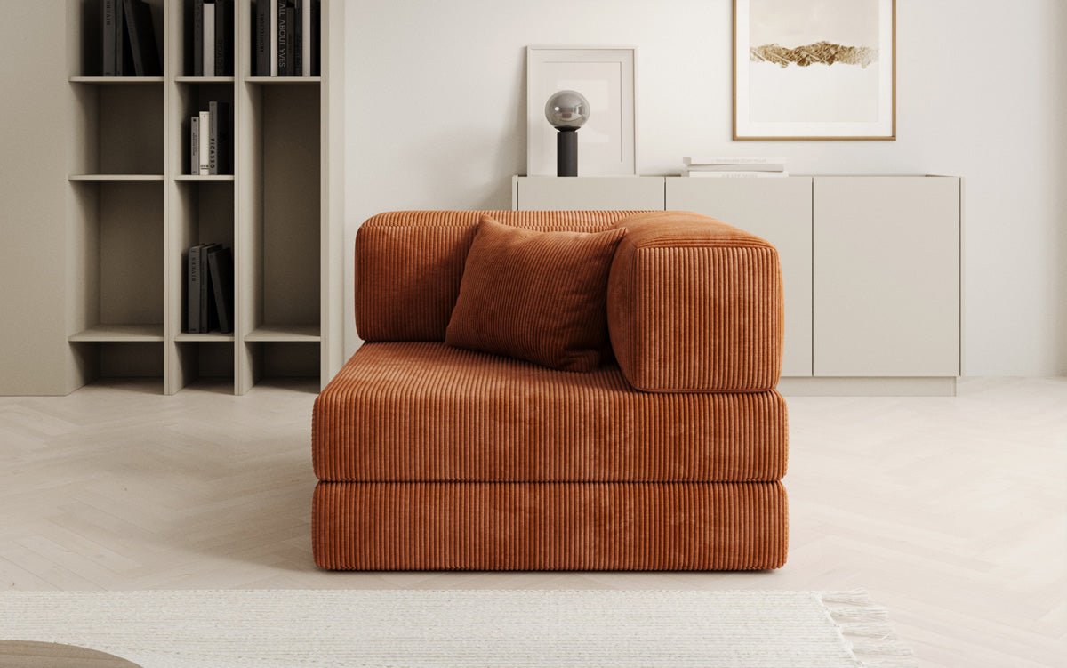 Designer Sofa-Sessel Lazy in Corduroy