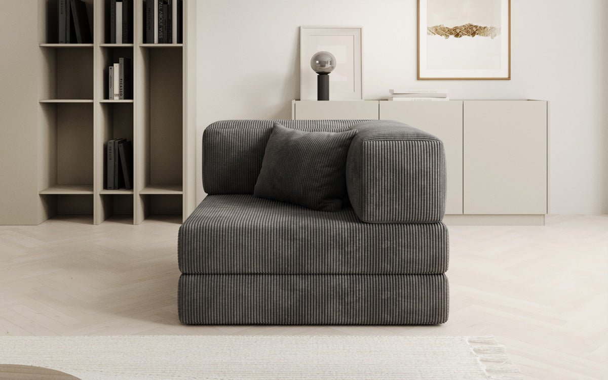 Designer Sofa-Sessel Lazy in Corduroy