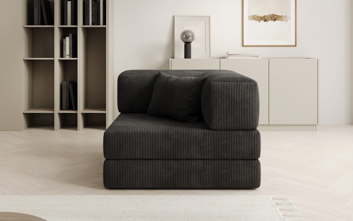 Designer Sofa-Sessel Lazy in Corduroy