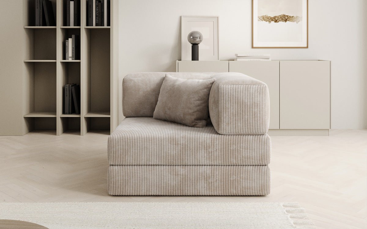 Designer Sofa-Sessel Lazy in Corduroy