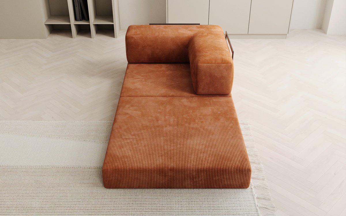 Designer Sofa-Sessel Lazy in Corduroy